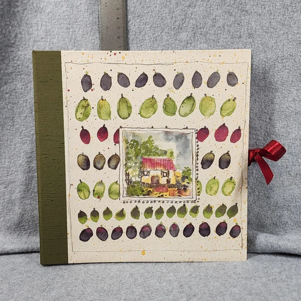Vintage C.R. Gibson Recipe Organizer Binder Album Fruit Tuscany Kitchen